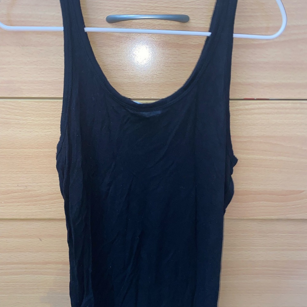 Black tank top